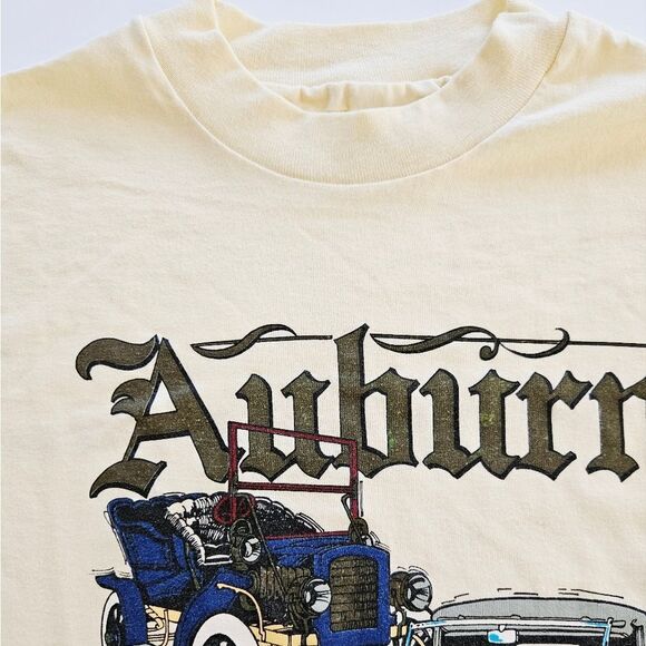 Vintage 1980's Auburn Cord Duesenberg Classic Car Museum Graphic Tee T-Shirt L - Picture 6 of 10